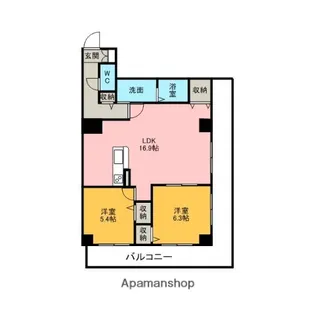 ARDEA【1102号室】の間取り