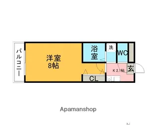 A・CITY明治本町【301号室】の間取り