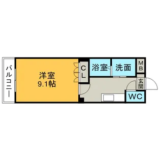 ファインハイム【1階】の間取り