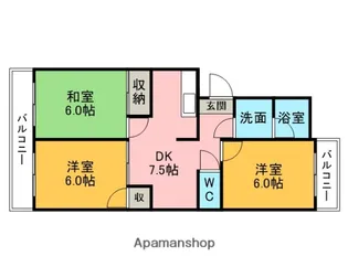 サマーブリーズⅡ【303号室】の間取り