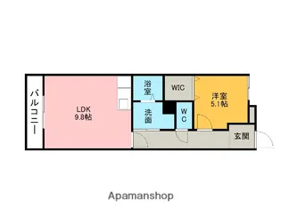 エクセレントKOYO【107号室】の間取り