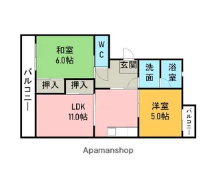 マンション岡田【103号室】の間取り