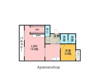 マンション岡田【105号室】の間取り