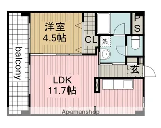 GRACEHILLS【601号室】の間取り