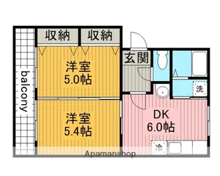 メゾングロワール【1階】の間取り