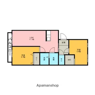 アネックス弁天【2階】の間取り
