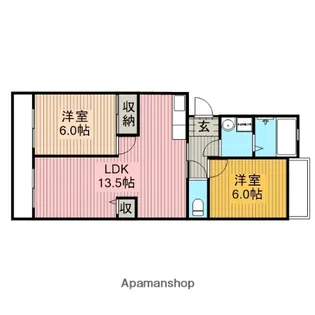 ボナール藤井【303号室】の間取り