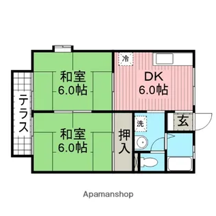 フェアリーハウス二本木【1階】の間取り