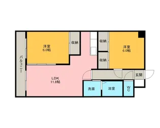 PIA【2階】の間取り