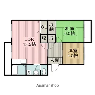 コーポ志字【3階】の間取り