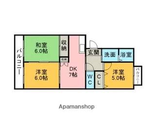 アーク アビテ・桜町【403号室】の間取り