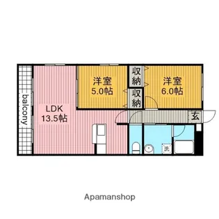 フェリーチェ【207号室】の間取り