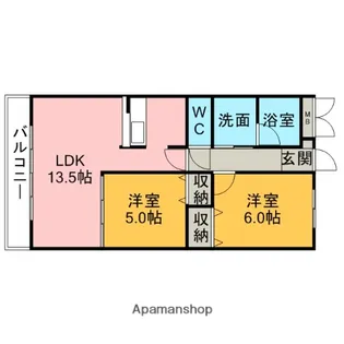 フェリーチェ【203号室】の間取り