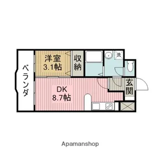 メゾン飛鳥【303号室】の間取り