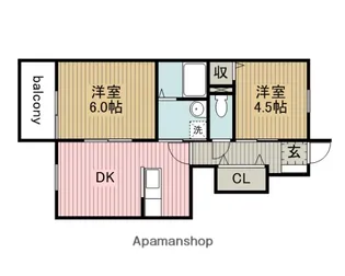 ファミール・HR【102号室】の間取り