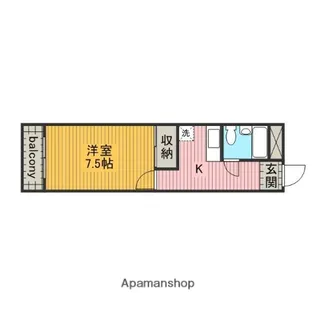 アップライゼ ツジ【202号室】の間取り