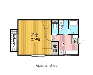 パームタウン東栄【203号室】の間取り