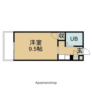 ファシル【2B号室】の間取り