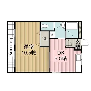 ニューハイツ水野【201号室】の間取り