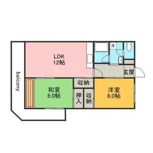 アビタシオン酒井【1階】の間取り