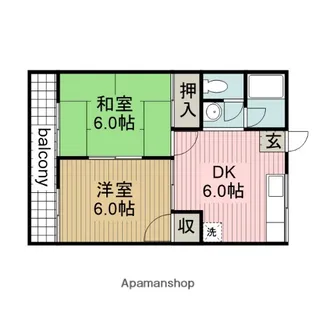 エクセレンス横山【2階】の間取り