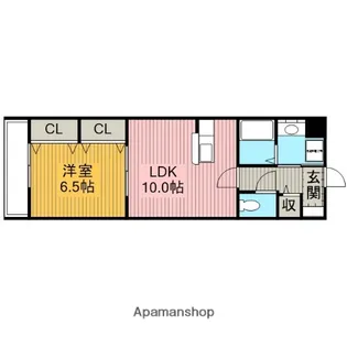 GRACIA【108号室】の間取り