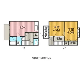 コーポ末広3【3-2号室】の間取り