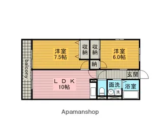 ソレイユ・トシ【1階】の間取り
