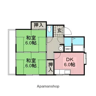 ハイツシャレード【101号室】の間取り