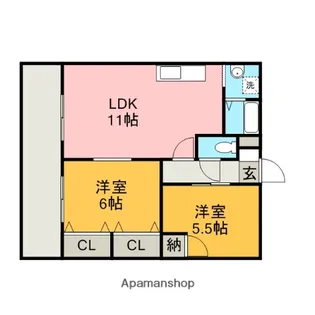 マンション久保田【3階】の間取り