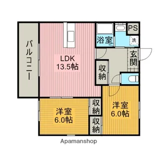 コンフォート小川【2階】の間取り