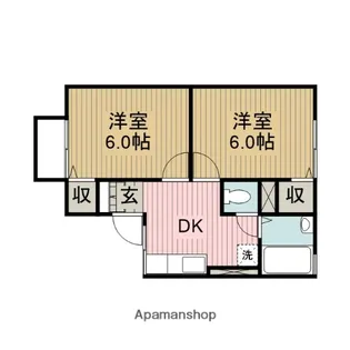 ファミール小野内【203号室】の間取り