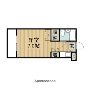 コーポ六苑【301号室】の間取り