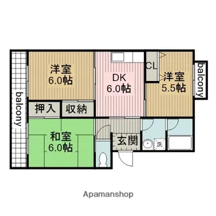 エクセル99【102号室】の間取り