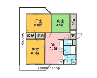 マンションチヨノ【302号室】の間取り