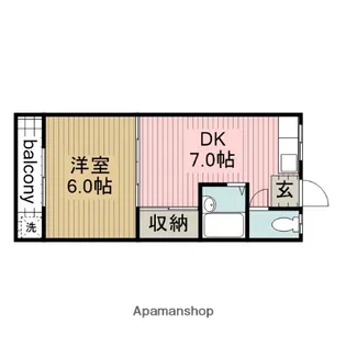 アオイ荘アパート【24号室】の間取り