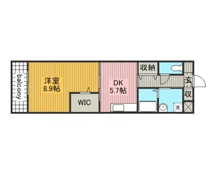 PRENDRE(プランドール)【302号室】の間取り