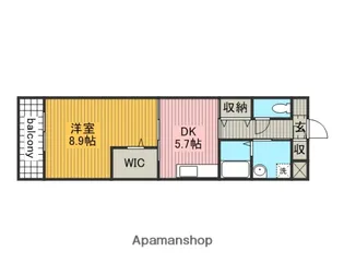 PRENDRE(プランドール)【109号室】の間取り