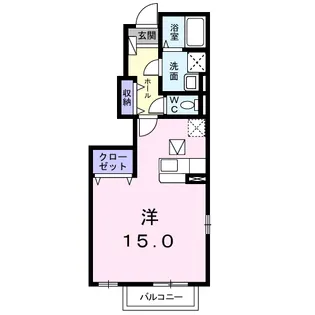 ロブスト バローネA【101号室】の間取り