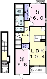 エル・東山【2階】の間取り