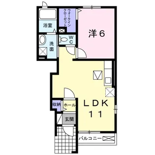 ヴァーサ大和【1階】の間取り