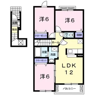 ノーブル B【2階】の間取り