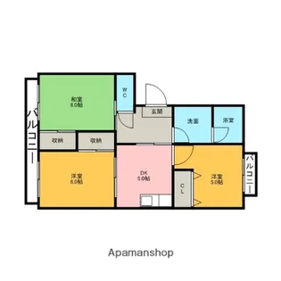 グランドゥール須田【308号室】の間取り