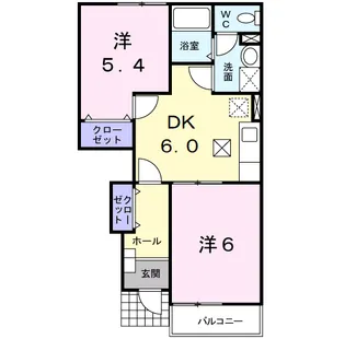 マスカットハウス【1階】の間取り