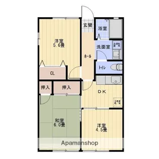 ビブレ戸ヶ崎【2階】の間取り