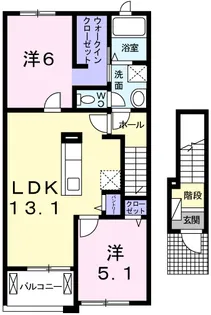 フリシュ・M Ⅱ【2階】の間取り