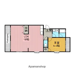 東栄サンハイツ【4階】の間取り
