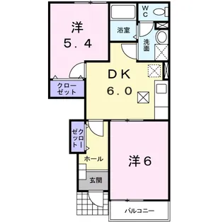 パークサイド 大久保C【102号室】の間取り