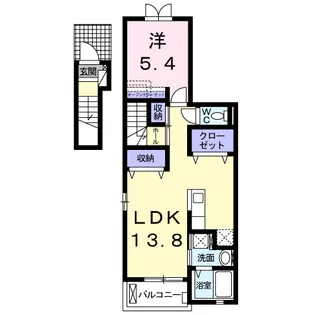 サンエミー【2階】の間取り