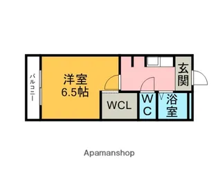 ドミールあさひ【4階】の間取り